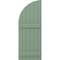 Ekena Millwork Americraft 6-Board (2 Batten) Wood Joined Board-n-Batten Shutters w/ Arch Top, ARW101BQ621X52TGH, PR ARW101BQ621X52TGH - alternate 8